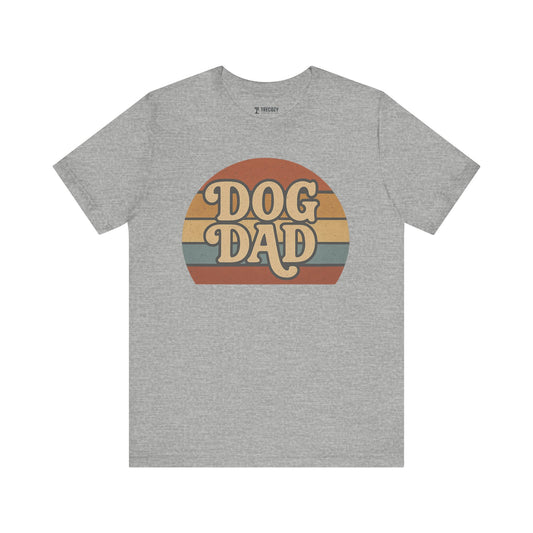Dog Dad Retro Tee | Unisex Short Sleeve T-Shirt, Gift for Dog Lovers, Pet Dad Shirt, Casual Wear, Birthday Gift