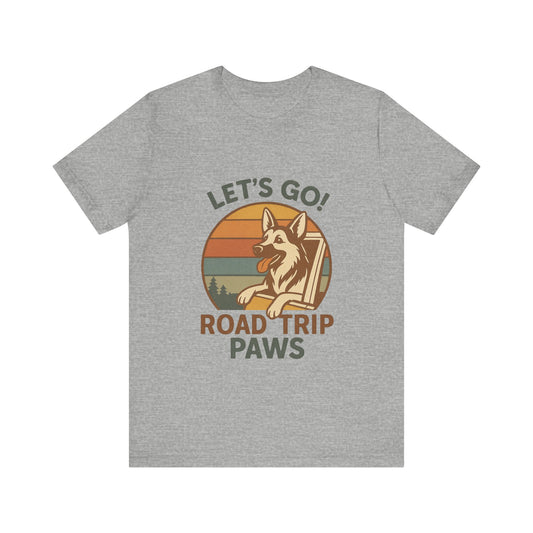Adventure Dog Road Trip Tee, Unisex Graphic Shirt, Pawsome Travel Shirt, Pet Lover Gift, Outdoor Adventure Apparel
