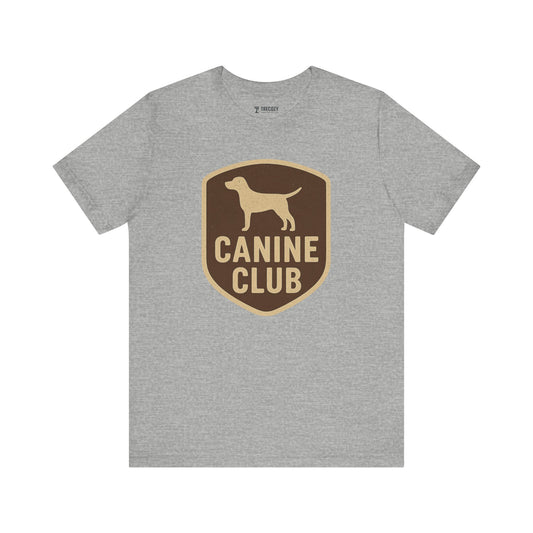 Canine Club Unisex Tee, Dog Lover Shirt, Birthday Gift, Pet Parent Apparel, Casual Wear, Animal Rescue Fundraiser