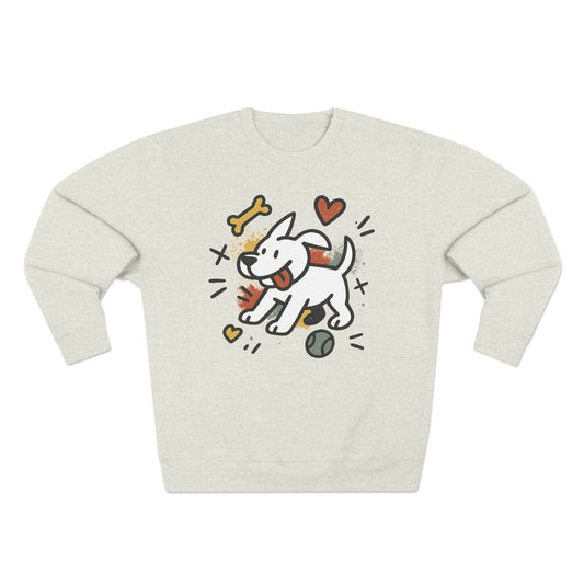 Cute Dog Lover Crewneck Sweatshirt, Cozy Pet Gift, Animal Lover Apparel, Fun Dog Design, Perfect for Dog Owners, Casual Everyday Wear