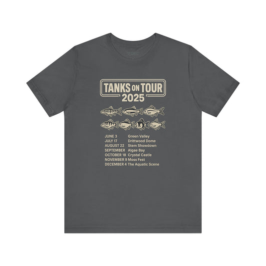 Tanks on Tour Tee, Cozy Shirt, Gift for Pet Owners, Trending Cute Animal Top, Funny Fish Tshirt