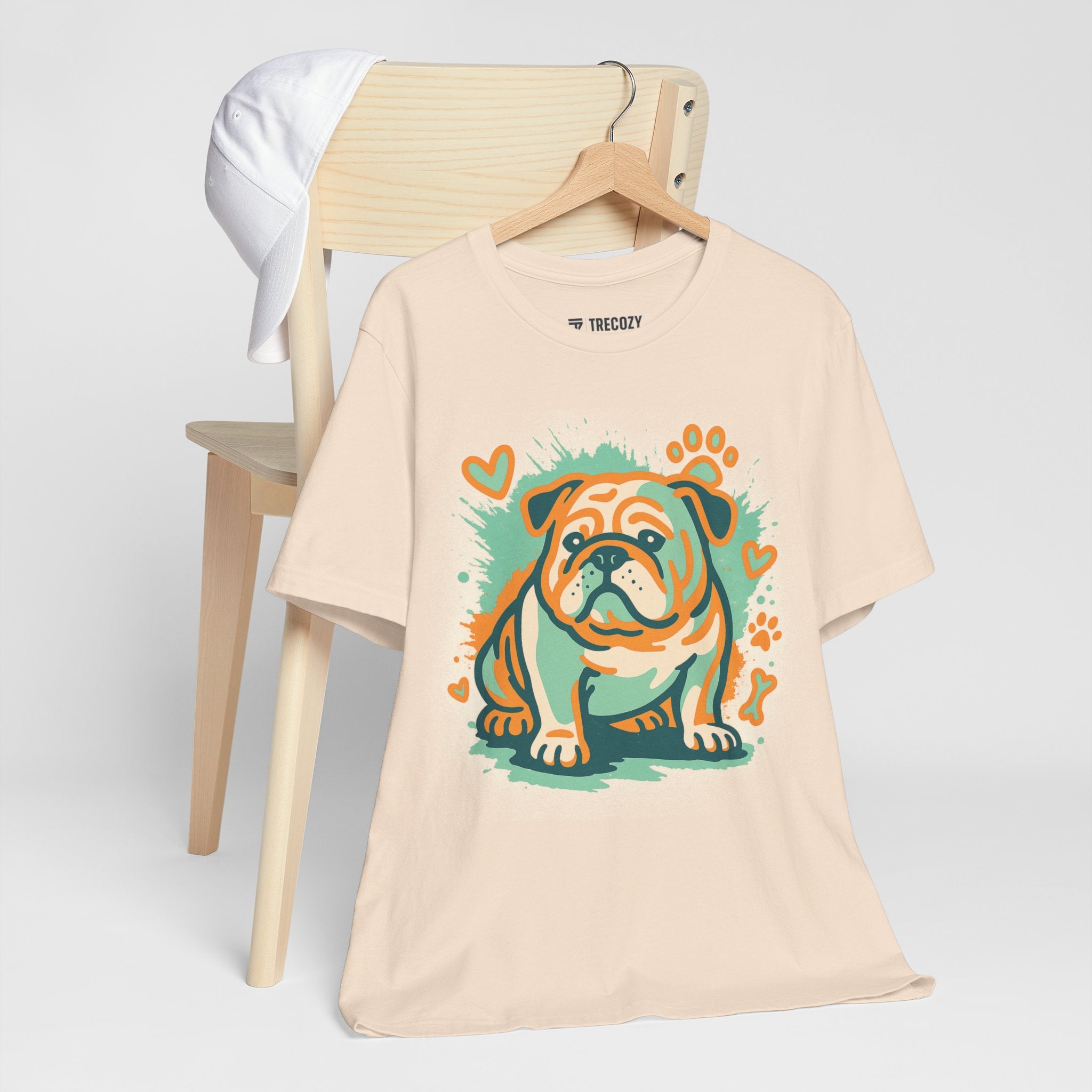 English Bulldog Tee, Cozy TShirt, Gift for Pet Owners, Trending Cute Animal Top, Cute Dog Tshirt
