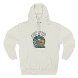 Adventure-Ready Fleece Hoodie | 'Hold the Line' Graphic | Perfect for Outdoor Enthusiasts, Gift for Dad, Casual Wear, Winter Inspired