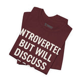 Introverted Dog Lover Tee, Funny Animal Shirt, Pet Lover Gift, Introvert Humor, Birthday Gift for Dog Owners