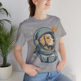 Astronaut Dog Unisex Tee | Cute Pet Lover Shirt, Dog Lover Gift, Space Themed Tee, Fun Casual Wear, Everyday Style