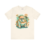 English Bulldog Tee, Cozy TShirt, Gift for Pet Owners, Trending Cute Animal Top, Cute Dog Tshirt