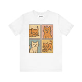 Playful Tee, Cozy Cat Lover Shirt, Gift for Pet Owners, Trending Cute Animal Top, Cute Cat Tee