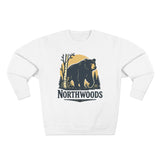 Northwoods Sweatshirt - Unisex Cozy Crewneck, Fall Fashion, Halloween Gift, Nature Lover Apparel, Casual Style