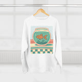 Whimsical Goldfish Sweatshirt, Cozy Crewneck, Fun Gift Idea, Aquatic Theme, Casual Wear, Perfect for Fish Lovers