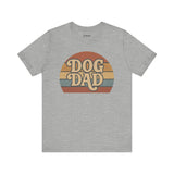 Dog Dad Retro Tee | Unisex Short Sleeve T-Shirt, Gift for Dog Lovers, Pet Dad Shirt, Casual Wear, Birthday Gift