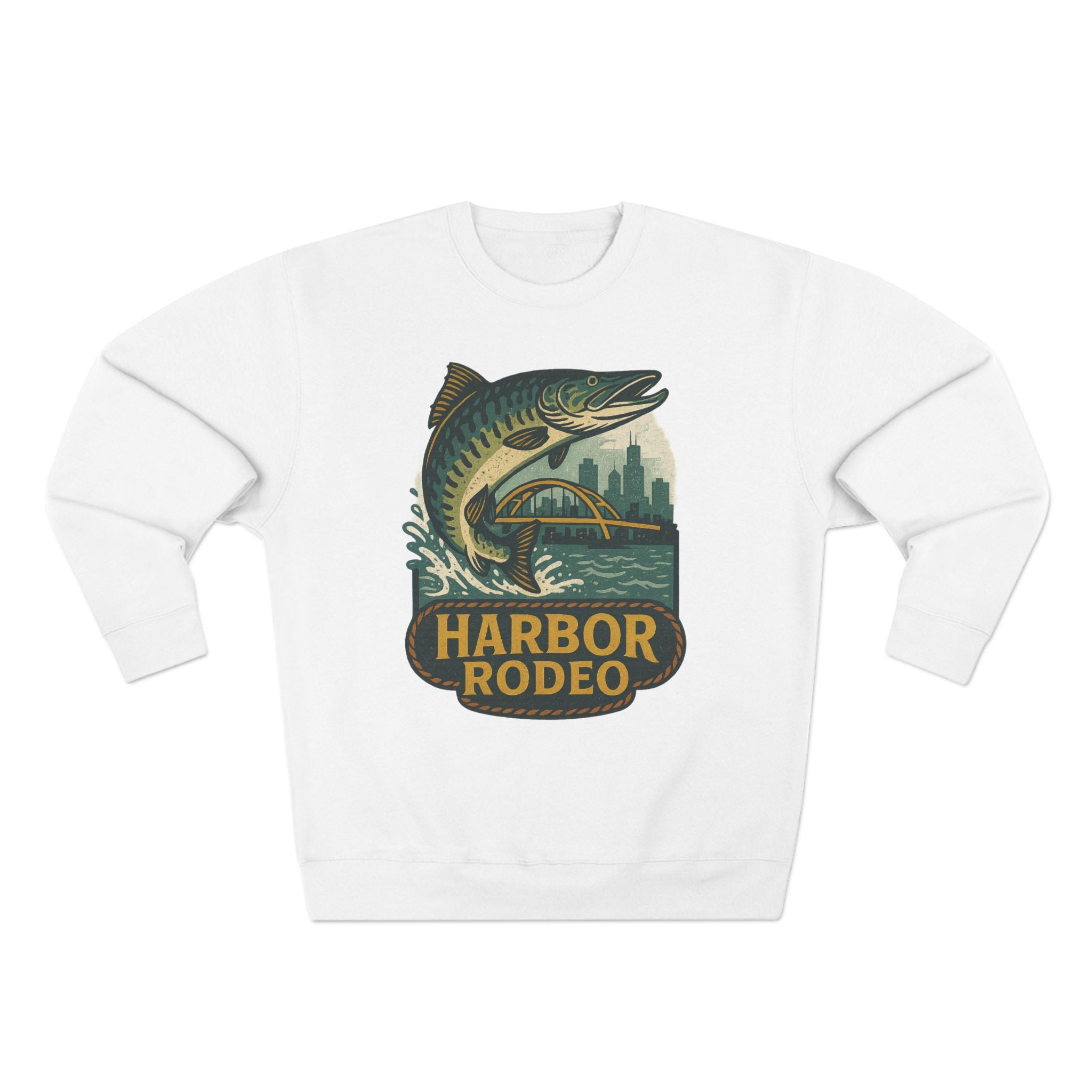Harbor Rodeo Sweatshirt - Unisex Cozy Crewneck, Fall Fashion, Halloween Gift, Nature Lover Apparel, Casual Style