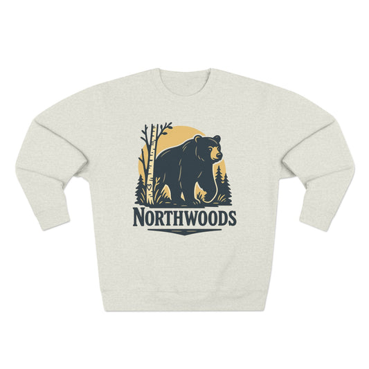 Northwoods Sweatshirt - Unisex Cozy Crewneck, Fall Fashion, Halloween Gift, Nature Lover Apparel, Casual Style