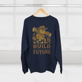 Cozy Unisex Beaver Crewneck Sweatshirt - Build the Future, Inspirational Gift for Dreamers, Casual Layer for Nature Lovers, Comfortable