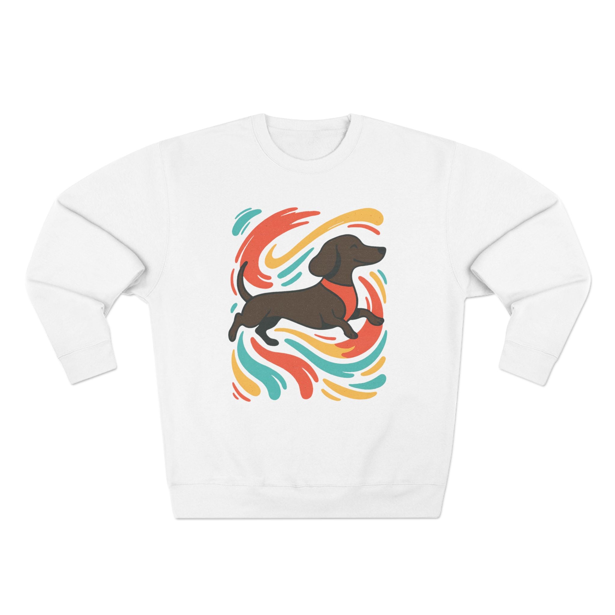 Dachshund Art Crewneck Sweatshirt | Dog Lover Gift, Cozy Sweater, Pet Lover Apparel, Cute Animal Sweatshirt, Birthday Gift