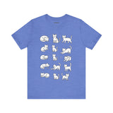 Multiple Cats Playing Tee, Cozy Cat Lover Shirt, Gift for Pet Owners, Cute Animal Top, Cat with Flowers
