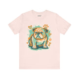 English Bulldog Tee, Cozy TShirt, Gift for Pet Owners, Trending Cute Animal Top, Cute Dog Tshirt
