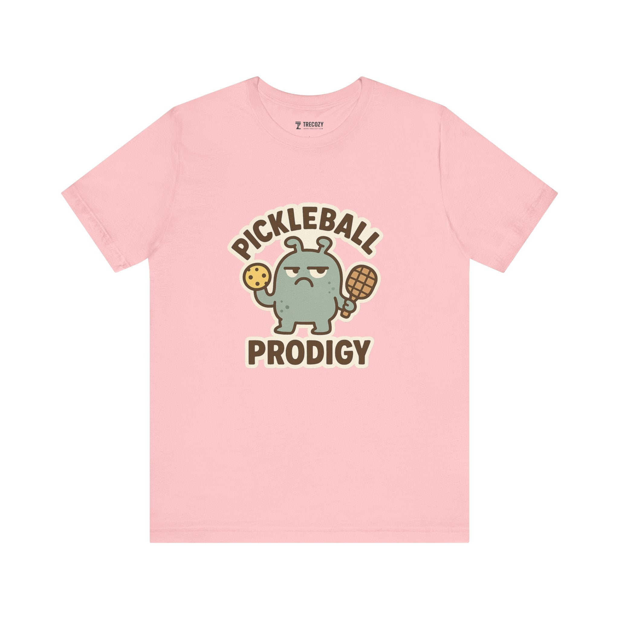 Pickleball Prodigy – Funny Pickleball Monster T-Shirt, Quirky Sports Cartoon Graphic Tee