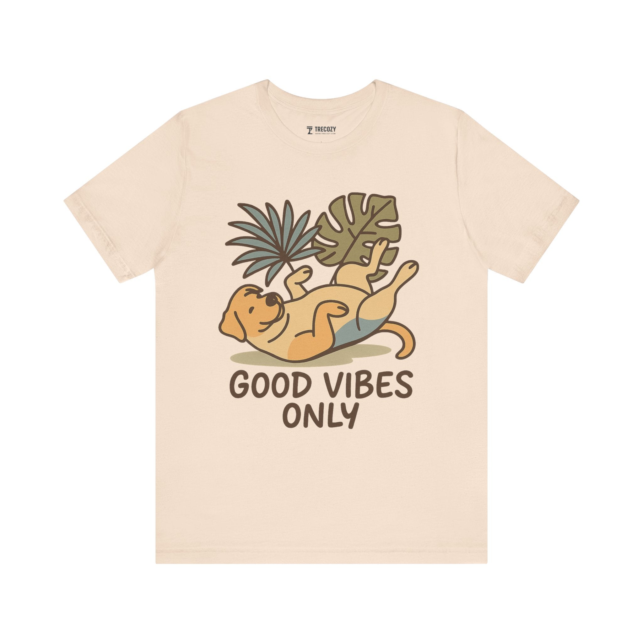 Good Vibes Only Dog Tee, Cozy TShirt, Gift for Pet Owners, Trending Cute Animal Top, Cute Dog Tshirt