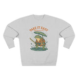 Ukiyo-e Anime Frog Sweatshirt - Unisex Cozy Crewneck, Fall Fashion, Halloween Gift, Nature Lover Apparel, Casual Style