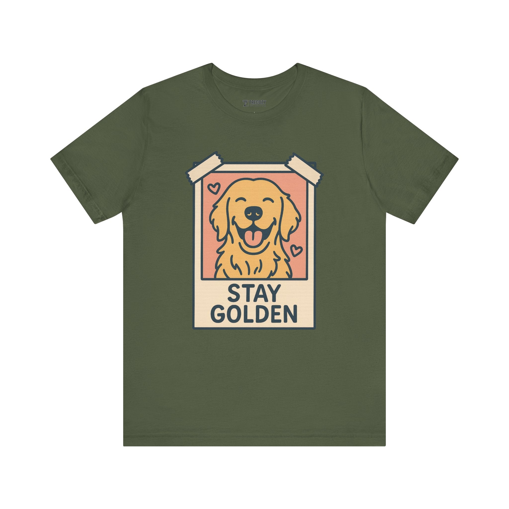 Stay Golden Dog Tee, Cozy TShirt, Gift for Pet Owners, Trending Cute Animal Top, Cute Dog Tshirt