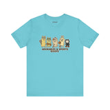 Adorables & Sports Goofs – Cute Animal Sports Cartoon T-Shirt, Fun Playful Graphic Tee