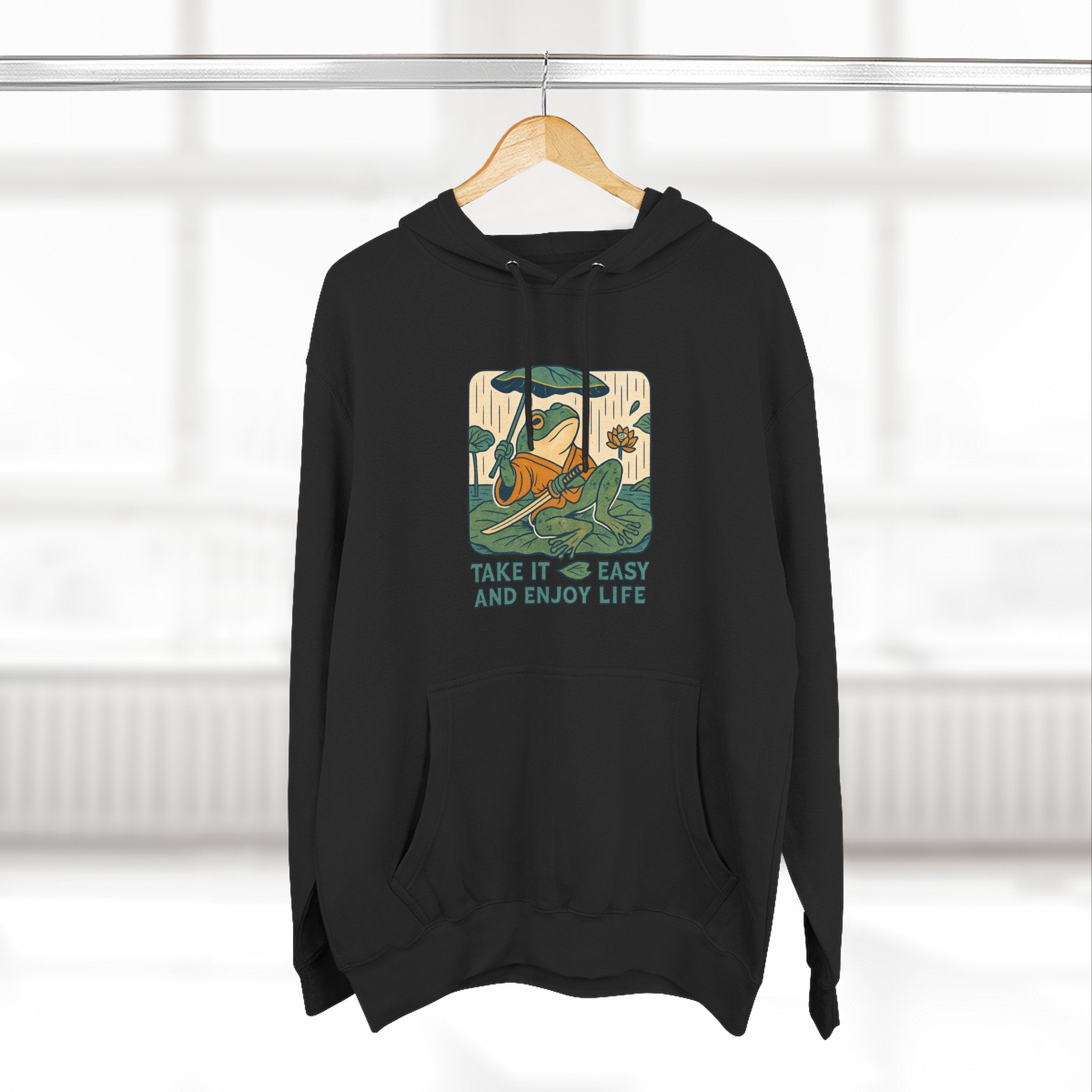 Chill Vibes Fleece Hoodie | Cozy Hoodie for Relaxation, Perfect for Gifts, Lounging, Nature Lovers, Casual Wear