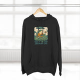 Chill Vibes Fleece Hoodie | Cozy Hoodie for Relaxation, Perfect for Gifts, Lounging, Nature Lovers, Casual Wear