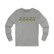 Unisex Jersey Long Sleeve Tee with Playful Rabbit Design, Cute Gift for Nature Lovers, Perfect for Spring Outings, Eco-Friendly Fashion