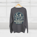 Midnight Range Wolf Sweatshirt | Cozy Unisex Crewneck | Perfect for Nature Lovers, Fall Adventures, and Bonfire Nights