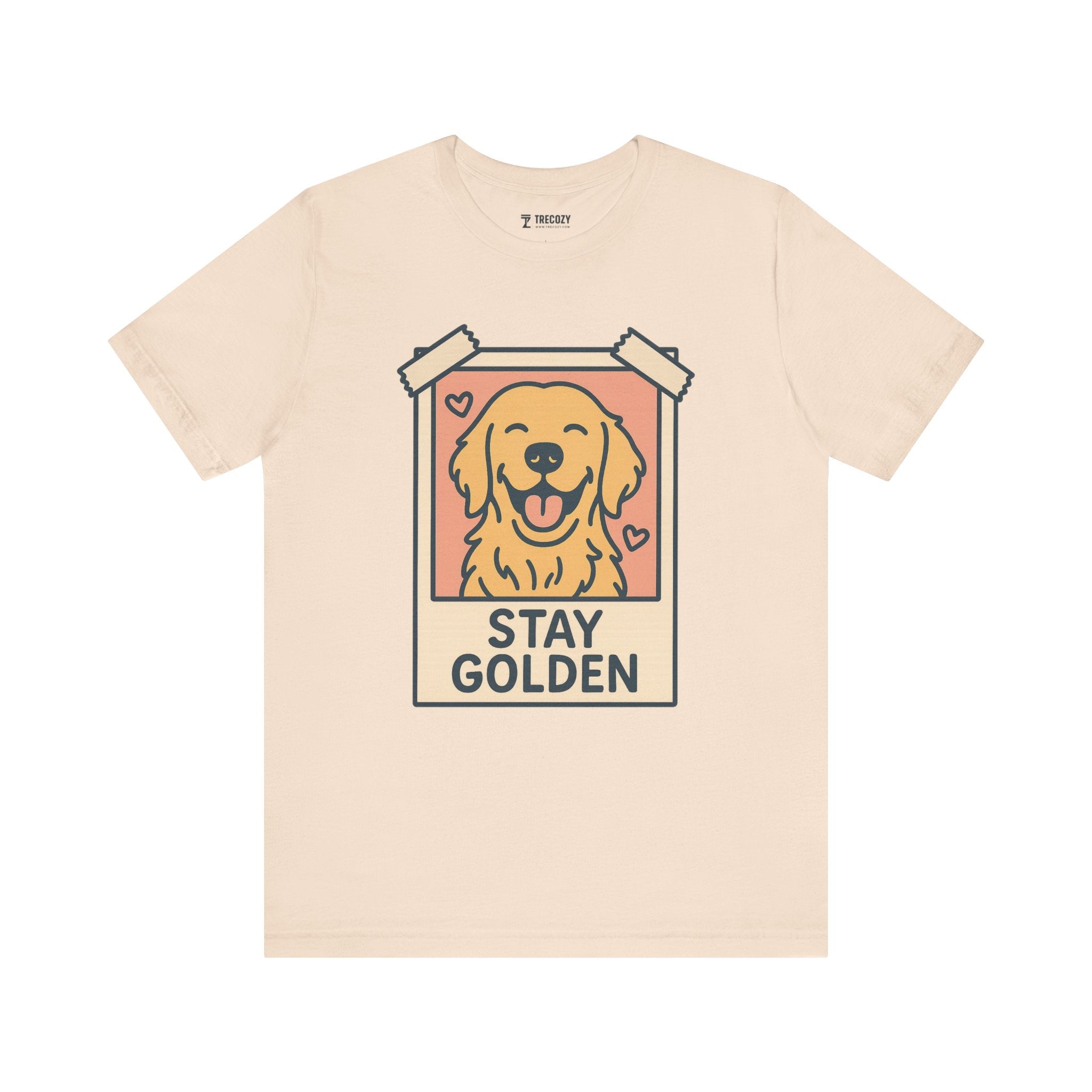 Stay Golden Dog Tee, Cozy TShirt, Gift for Pet Owners, Trending Cute Animal Top, Cute Dog Tshirt