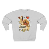 Unleash Happiness Dog Sweatshirt, Funny Pet Lover Gift, Cute Unisex Crewneck, Animal Lover Apparel, Cozy Gift for Dog Owners