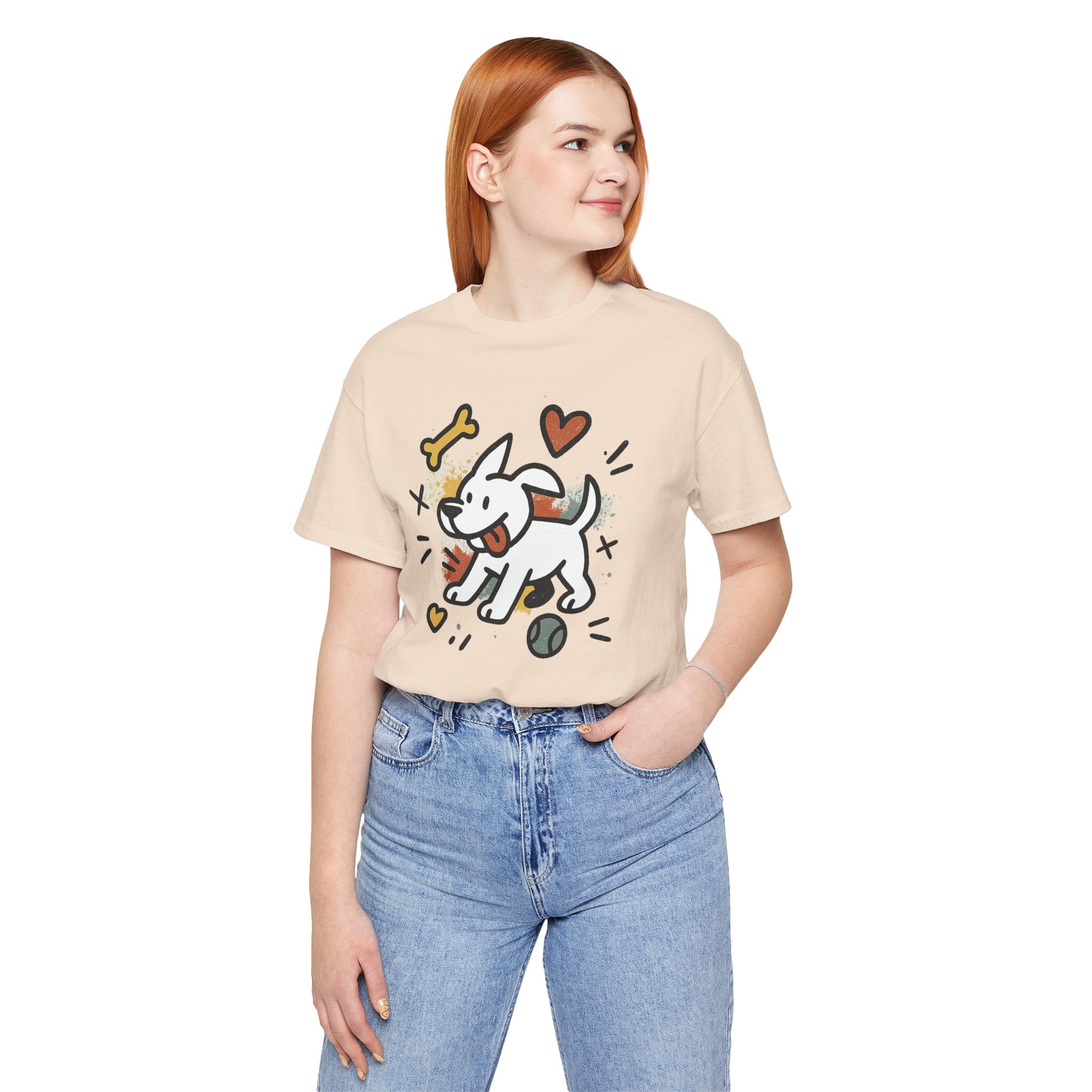 Dog Tee - Playful Unisex Jersey Short Sleeve Tee, dog lover tshirt