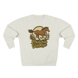 Prairie Gallop Horse Sweatshirt - Unisex Cozy  Crewneck, Fall Fashion, Halloween Gift, Nature Lover Apparel, Casual Style