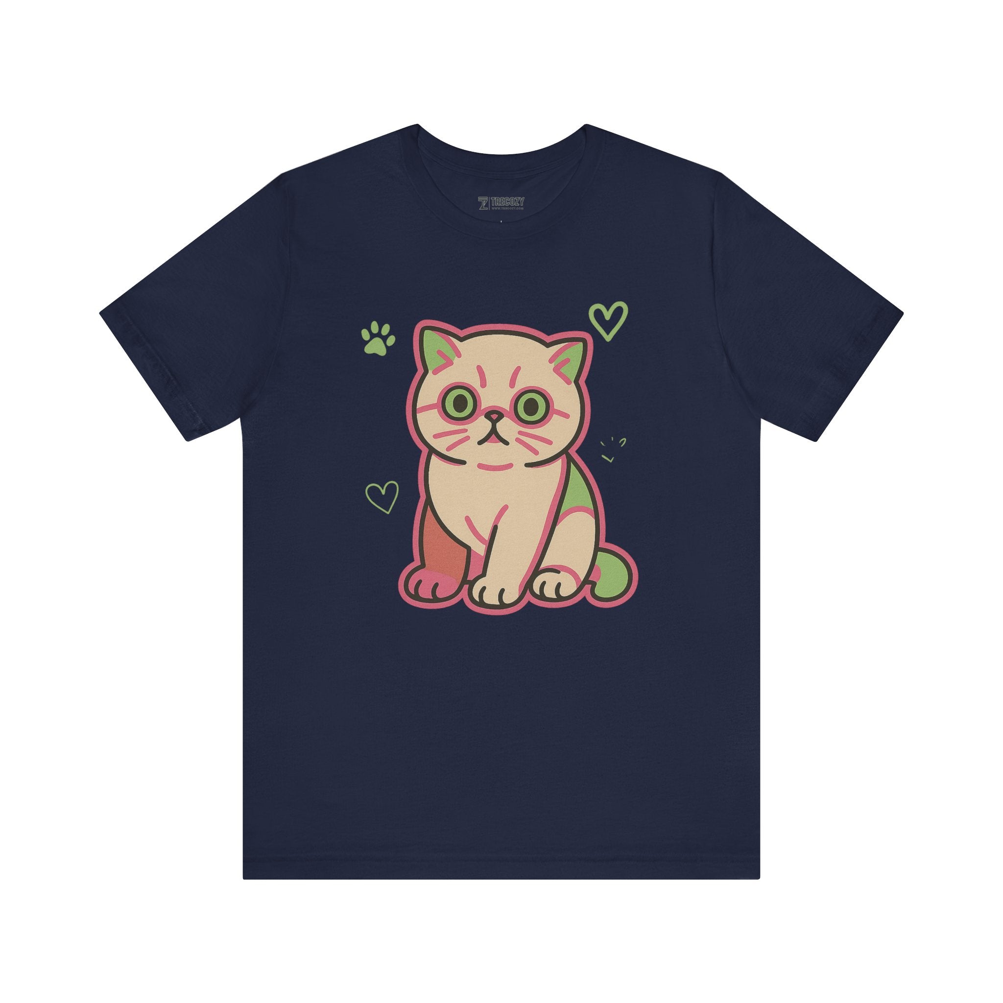 Super Cute Cat Tee, Cozy TShirt, Gift for Pet Owners, Trending Cute Animal Top, Cute Cat Tshirt