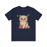 Super Cute Cat Tee, Cozy TShirt, Gift for Pet Owners, Trending Cute Animal Top, Cute Cat Tshirt
