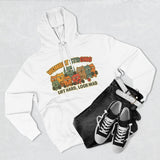 Lift Hard Look Mad Adorable Fleece Hoodie, Cozy Sweatshirt, Relaxed Apparel, Gift for Friends, Casual Wear, Chill Hoodie
