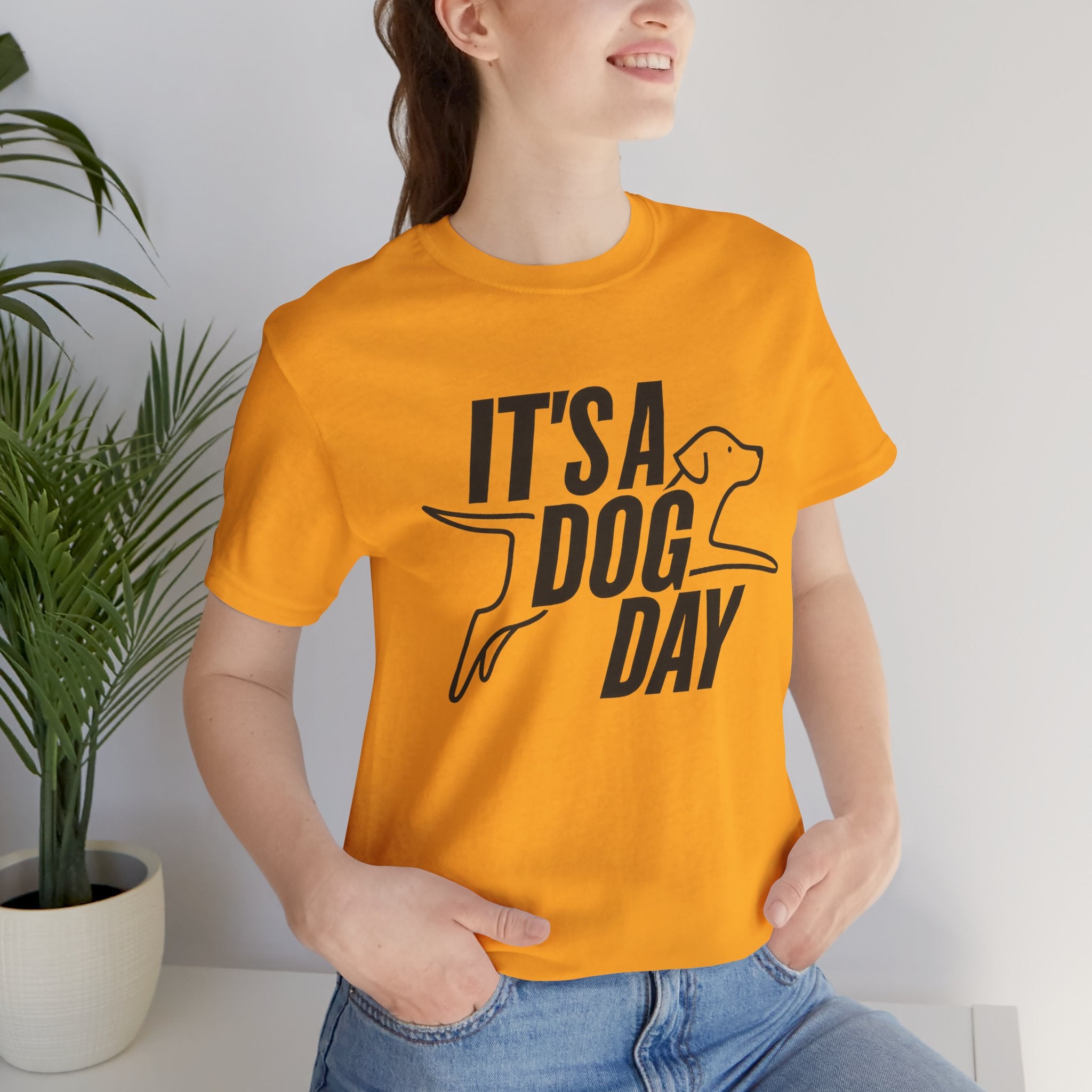 It's a Dog Day Unisex Tee, Dog Lover Gift, Casual Everyday Wear, Dog Themed Shirt, Perfect for Pet Owners