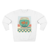 Whimsical Goldfish Sweatshirt, Cozy Crewneck, Fun Gift Idea, Aquatic Theme, Casual Wear, Perfect for Fish Lovers