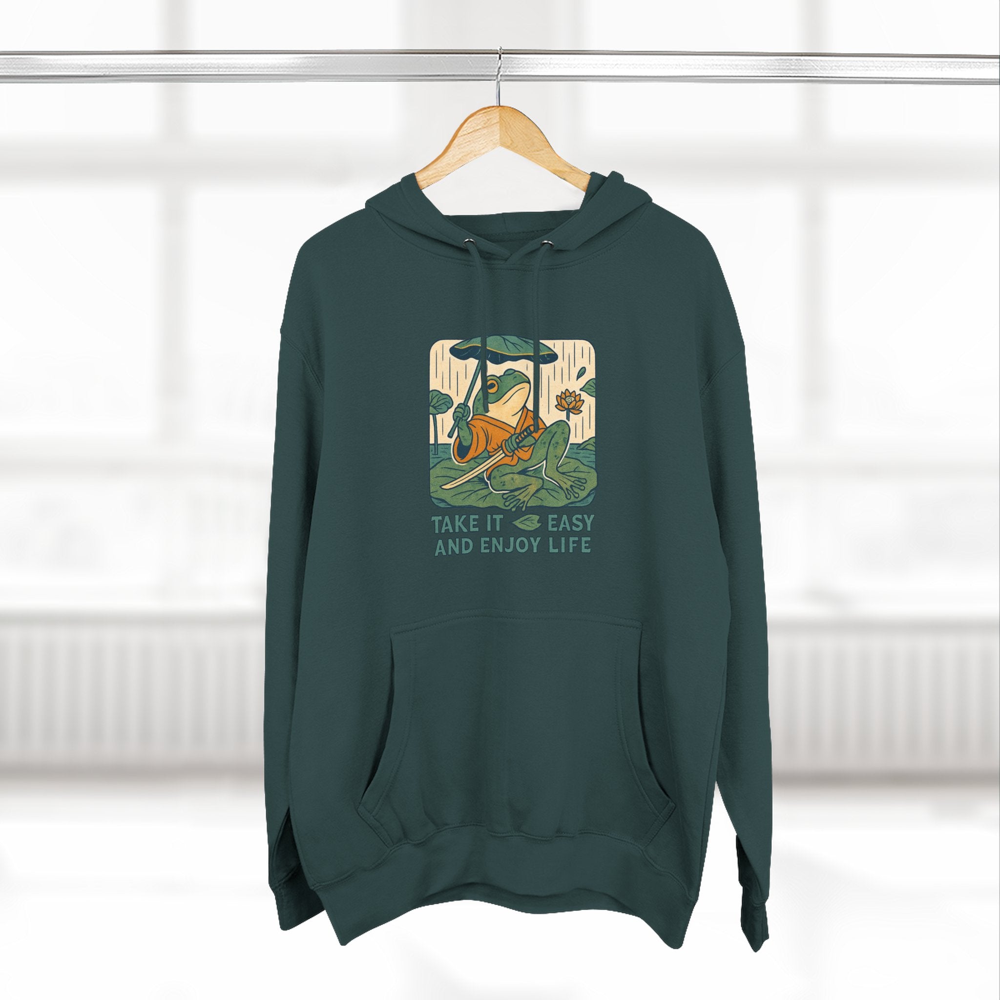 Chill Vibes Fleece Hoodie | Cozy Hoodie for Relaxation, Perfect for Gifts, Lounging, Nature Lovers, Casual Wear