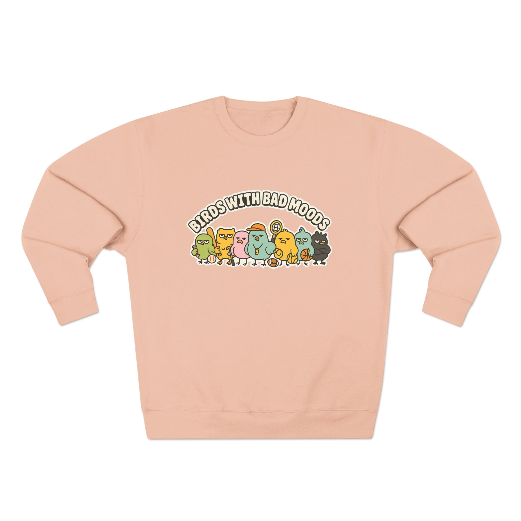Cute Bird Mood Unisex Sweatshirt, Funny Gift for Animal Lovers, Cozy Crewneck for Everyday Wear, Perfect for Birthdays, Holidays