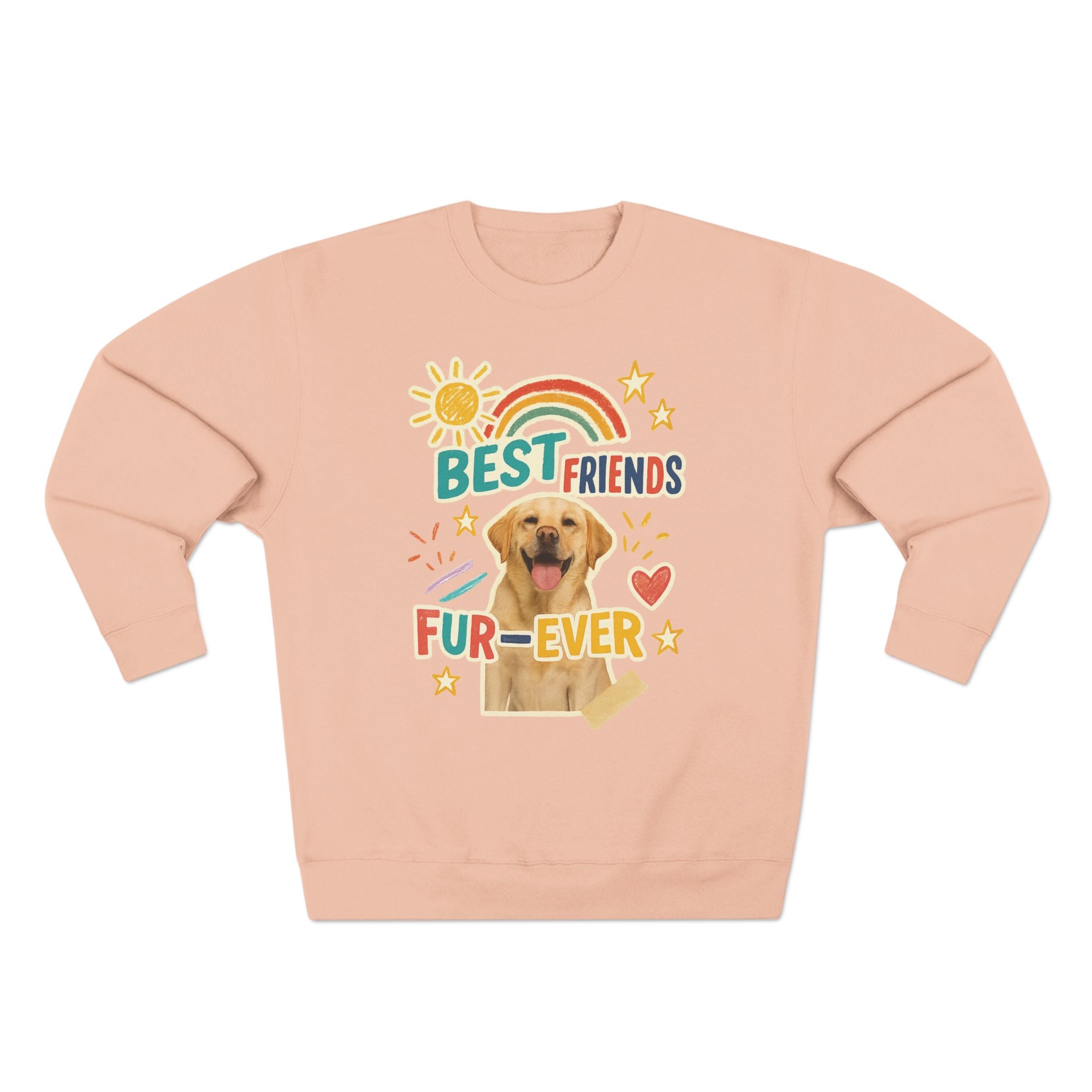 Cozy Pet-Themed Crewneck Sweatshirt - Best Friends Fur-Ever