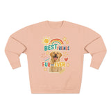 Cozy Pet-Themed Crewneck Sweatshirt - Best Friends Fur-Ever