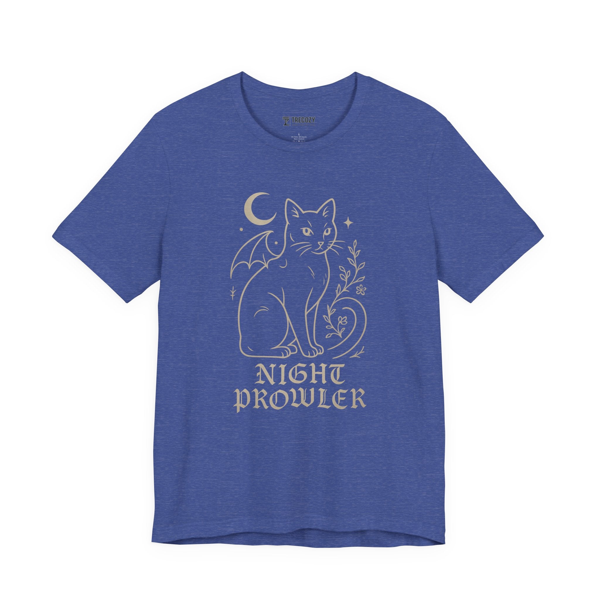 Night Prowler Cat Tee, Cozy TShirt, Gift for Pet Owners, Trending Cute Animal Top, Cute Reptile Tshirt
