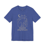 Night Prowler Cat Tee, Cozy TShirt, Gift for Pet Owners, Trending Cute Animal Top, Cute Reptile Tshirt