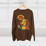 Woof Power Dog Sweatshirt, Funny Pet Lover Gift, Cute Unisex Crewneck, Animal Lover Apparel, Cozy Gift for Dog Owners