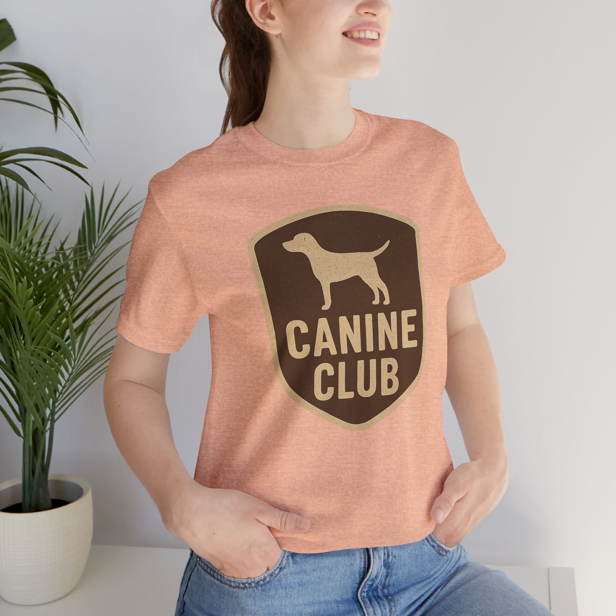 Canine Club Unisex Tee, Dog Lover Shirt, Birthday Gift, Pet Parent Apparel, Casual Wear, Animal Rescue Fundraiser