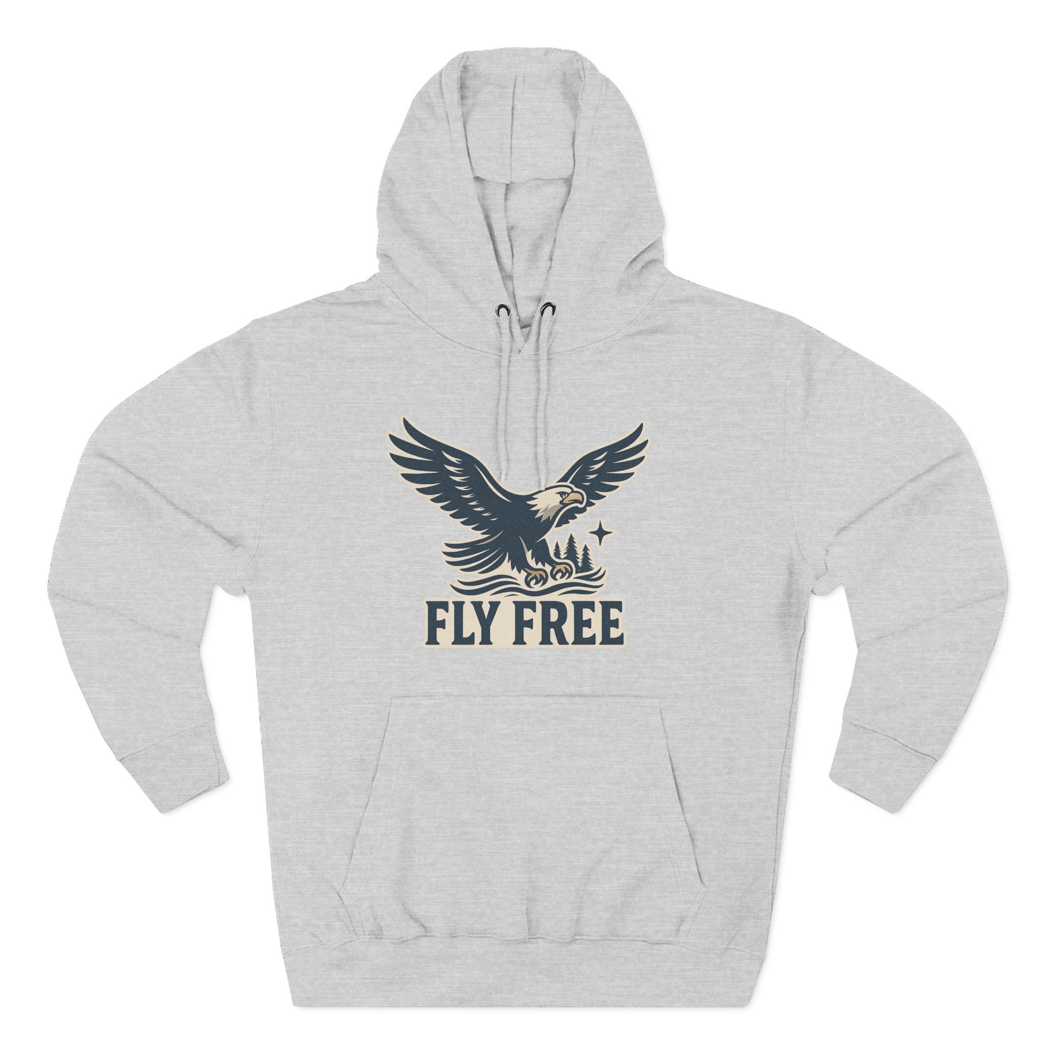 Fly Free Eagle Hoodie: Cozy, Casual Sweatshirt for Outdoor Enthusiasts, Fall Fashion, Gift for Nature Lovers, Adventure Wear, Weekend Vibes