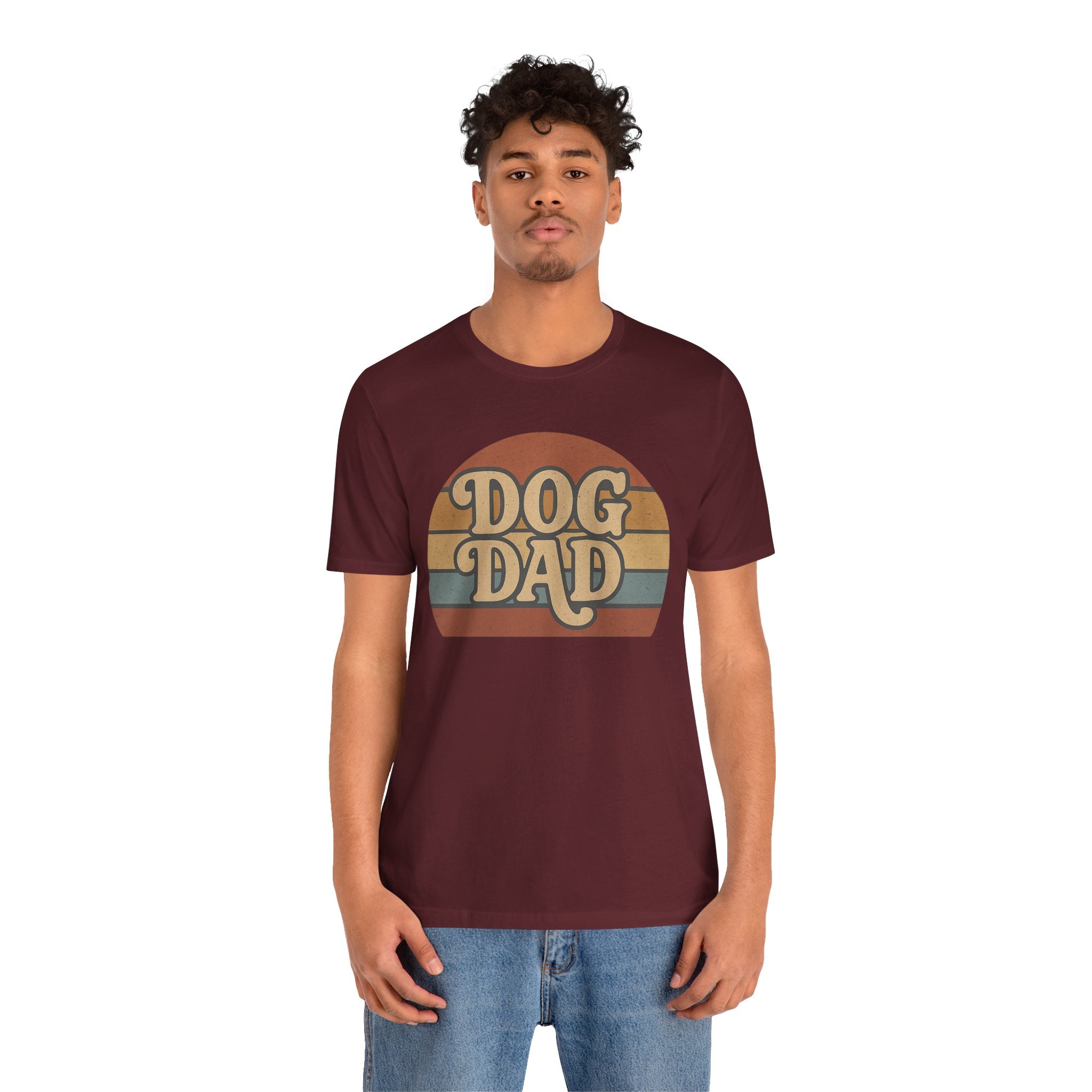Dog Dad Retro Tee | Unisex Short Sleeve T-Shirt, Gift for Dog Lovers, Pet Dad Shirt, Casual Wear, Birthday Gift