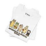 Adorables & Sports Goofs – Cute Animal Sports Cartoon T-Shirt, Fun Playful Graphic Tee