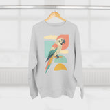 Tropical Parrot Sweatshirt, Cozy Crewneck for Bird Lovers, Casual Wear, Vacation Vibes, Unisex Fashion, Gift for Animal Enthusiasts